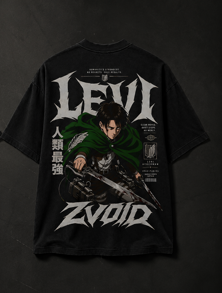 Camiseta Levi Ackerman -- Attack on Titan | ZVOID