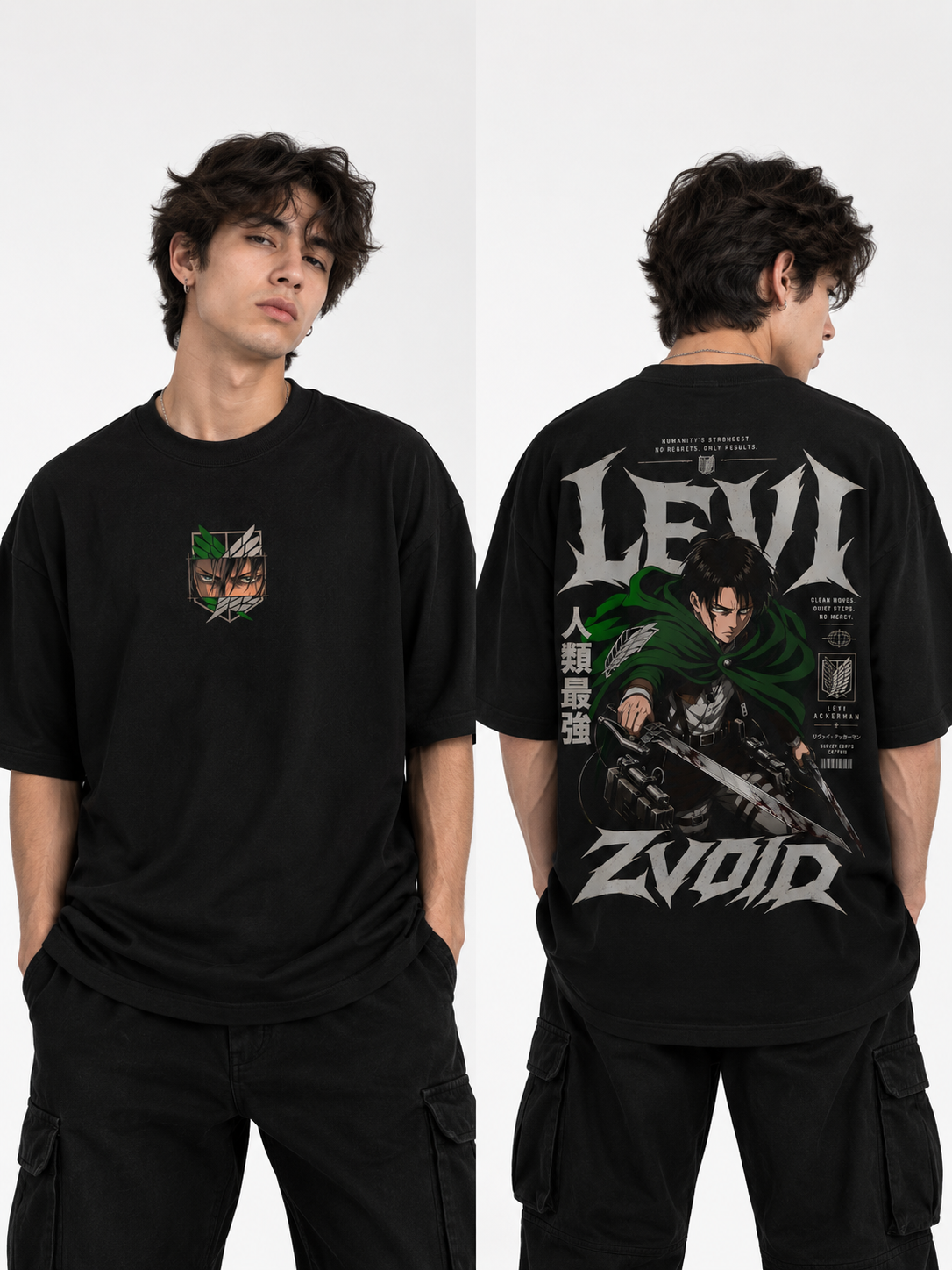 Camiseta Levi Ackerman -- Attack on Titan | ZVOID