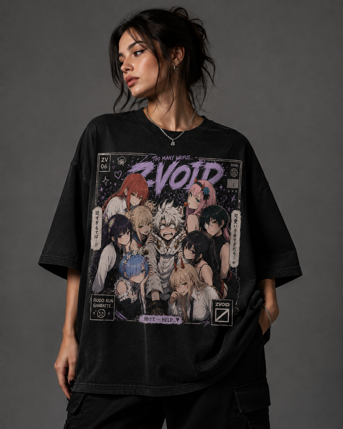 Camiseta Rudo e Waifus  🖤 - ZVOID
